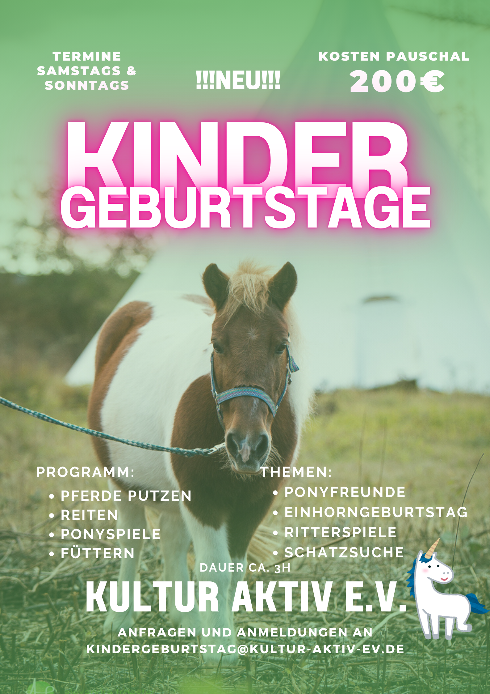 Kindergeburtstag bei Kultur Aktiv e.V.