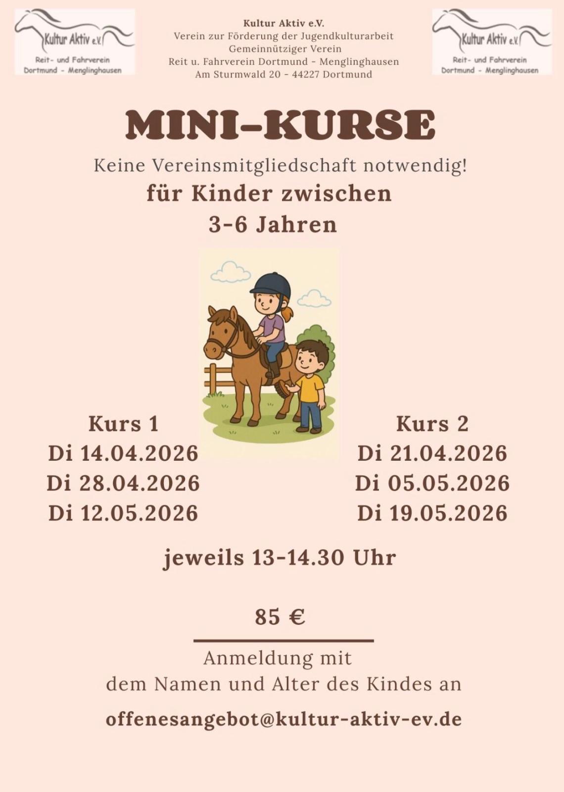 Mini Kurse im Frühjahr 2026