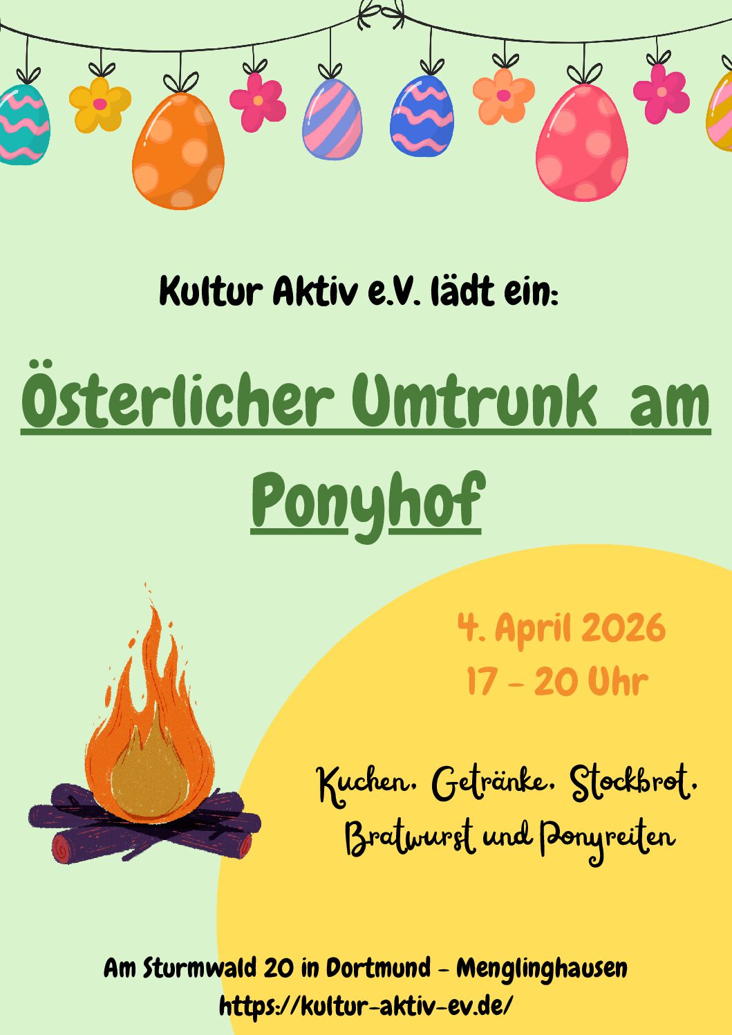 Mehr über den Artikel erfahren Österlicher Umtrunk am Ponyhof